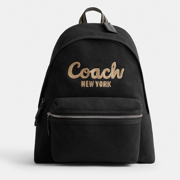 COACH Cargo Canvas Backpack ~NWT~ CAM76 Black main image 7